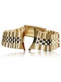 Pulsera de reloj estilo Rolex para hombre en oro amarillo de 14 quilates mbw018yo