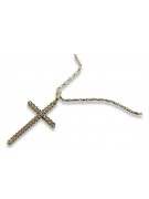 Faithful 14K Gold Chain with Catholic Cross & Anchor ctc029y&cc008yw