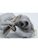 Faithful 14K Gold Chain with Catholic Cross & Anchor ctc029y&cc008yw