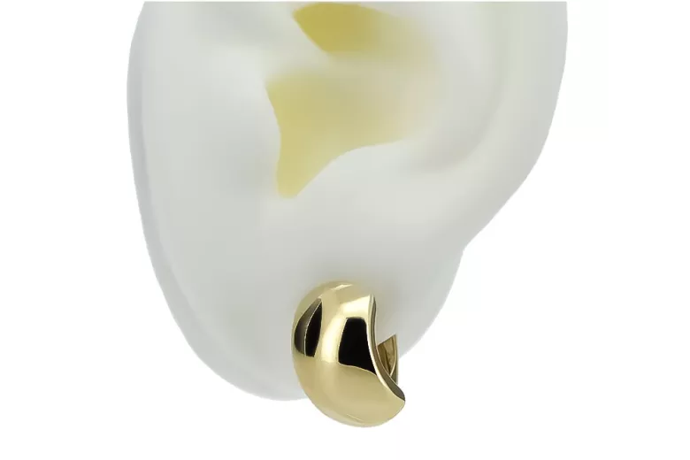 Pendientes de oro de 14k ★ https://zlotychlopak.pl/es/ ★ Oro fino 585 333 Barato!