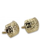 Pendientes de oro de 14k ★ https://zlotychlopak.pl/es/ ★ Oro fino 585 333 Barato!