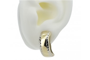 Boucles d'oreilles en or jaune 14 carats italien cen033y