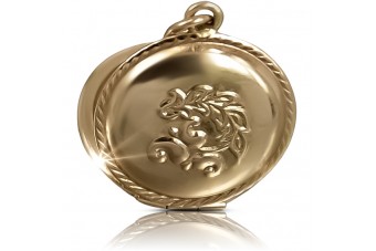 "Klasyczny Oryginalny Wisiorek Vintage 14k z Różowego Złota Bez Kamieni" vpn001 vpn001