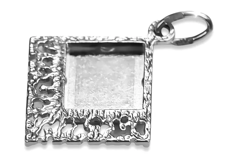 Pendentif feuille vintage en argent sterling 925, Pas de pierre vpn041s