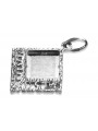 Pendentif feuille vintage en argent sterling 925, Pas de pierre vpn041s