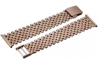 14K Rose Gold Adjustable Men's Watch Bracelet mbw003r