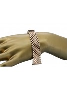 Brazalete de reloj de hombre en oro rosa de 14 quilates mbw003r