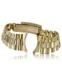 Pulsera de reloj estilo Rolex para hombre de oro amarillo de 14 quilates mbw016y