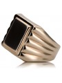 Anillo de sello de oro masculino 14k 585. Oro ruso vs034 vsn034