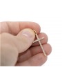 Cruce catolică vintage aur galben 14 cu roz și alb (Catholic cross vintage 14k yellow gold with pink and white) ctc029y