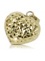 Colgante ★ de corazón de oro zlotychlopak.pl ★ Muestra de oro 585 333 precio bajo