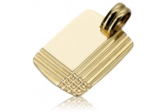 Colgante de oro amarillo 14k estilo moderno para hombre cpn058y