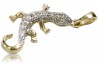 14K Yellow Gold Exquisite Lizard Pendant cpc009y