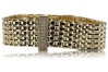 Pulsera de Oro para Hombre 14k 585 Estilo Reloj Italiano Cpc058y&mbw013y