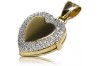 Elegant 14K Yellow Gold Medallion Pendant cpc012y