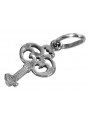 Sterling Silver 925 Vintage Key Pendant - No Stone vpn019s