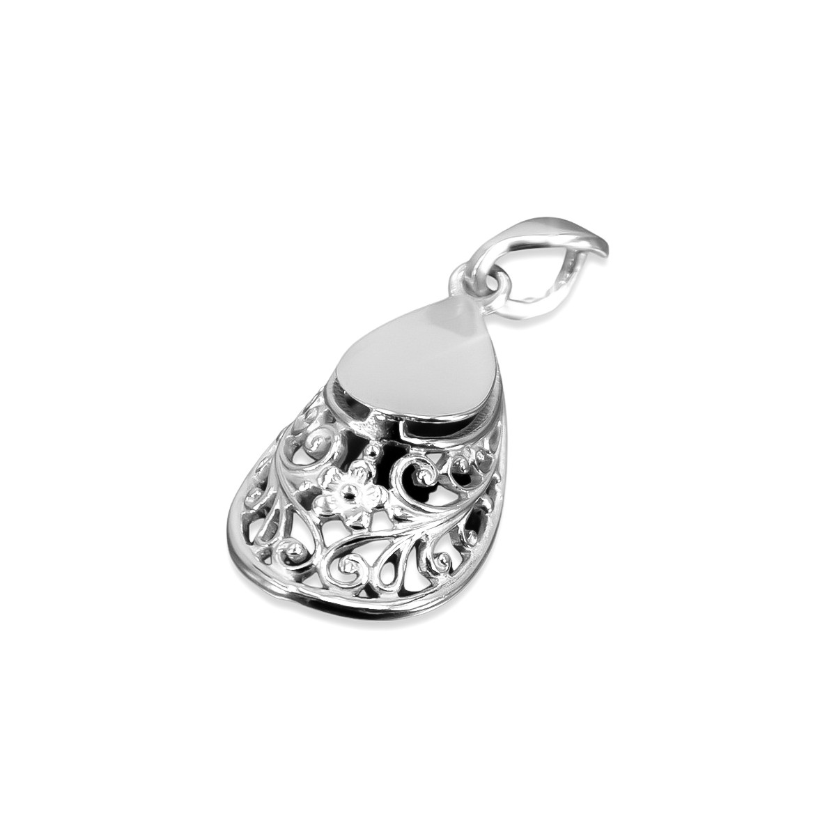 Pendentif Fer à Cheval Vintage en Argent Sterling 925 vpn074s