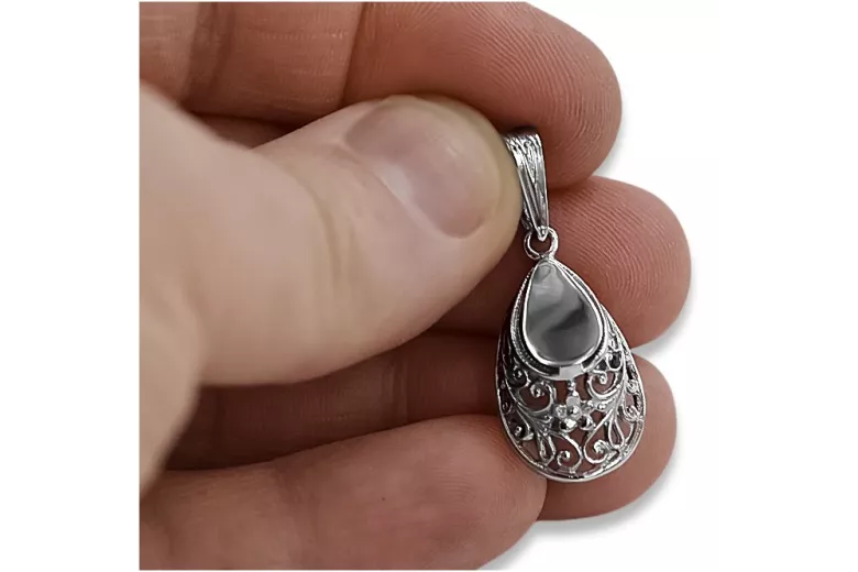 Pendentif Fer à Cheval Vintage en Argent Sterling 925 vpn074s