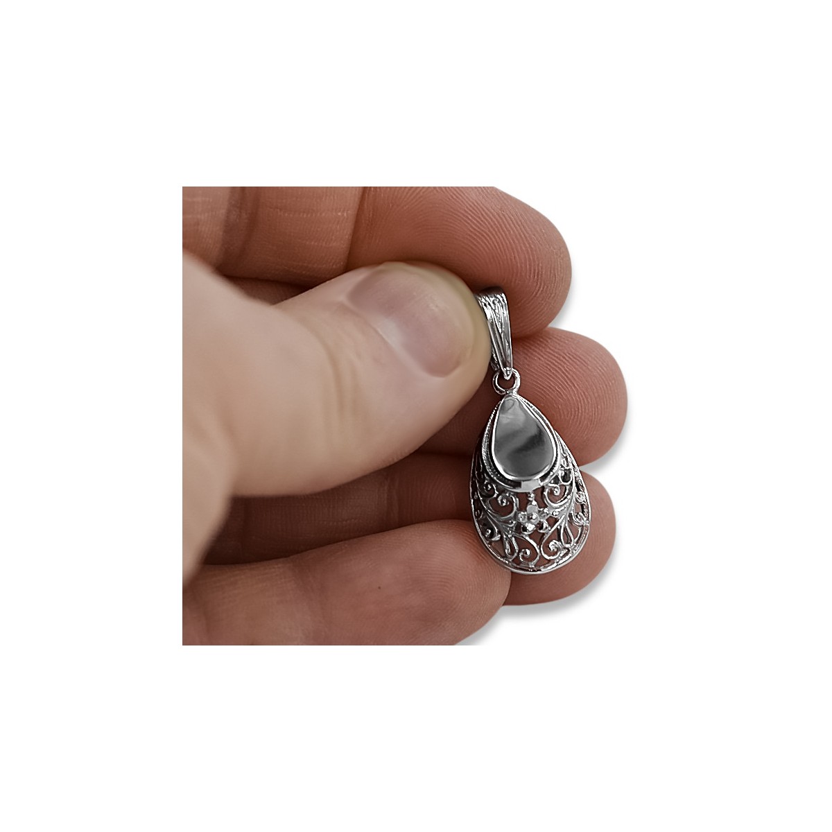 Pendentif Fer à Cheval Vintage en Argent Sterling 925 vpn074s