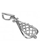 Pendentif Vintage en Argent Sterling 925, Pas de Pierre vpn082s