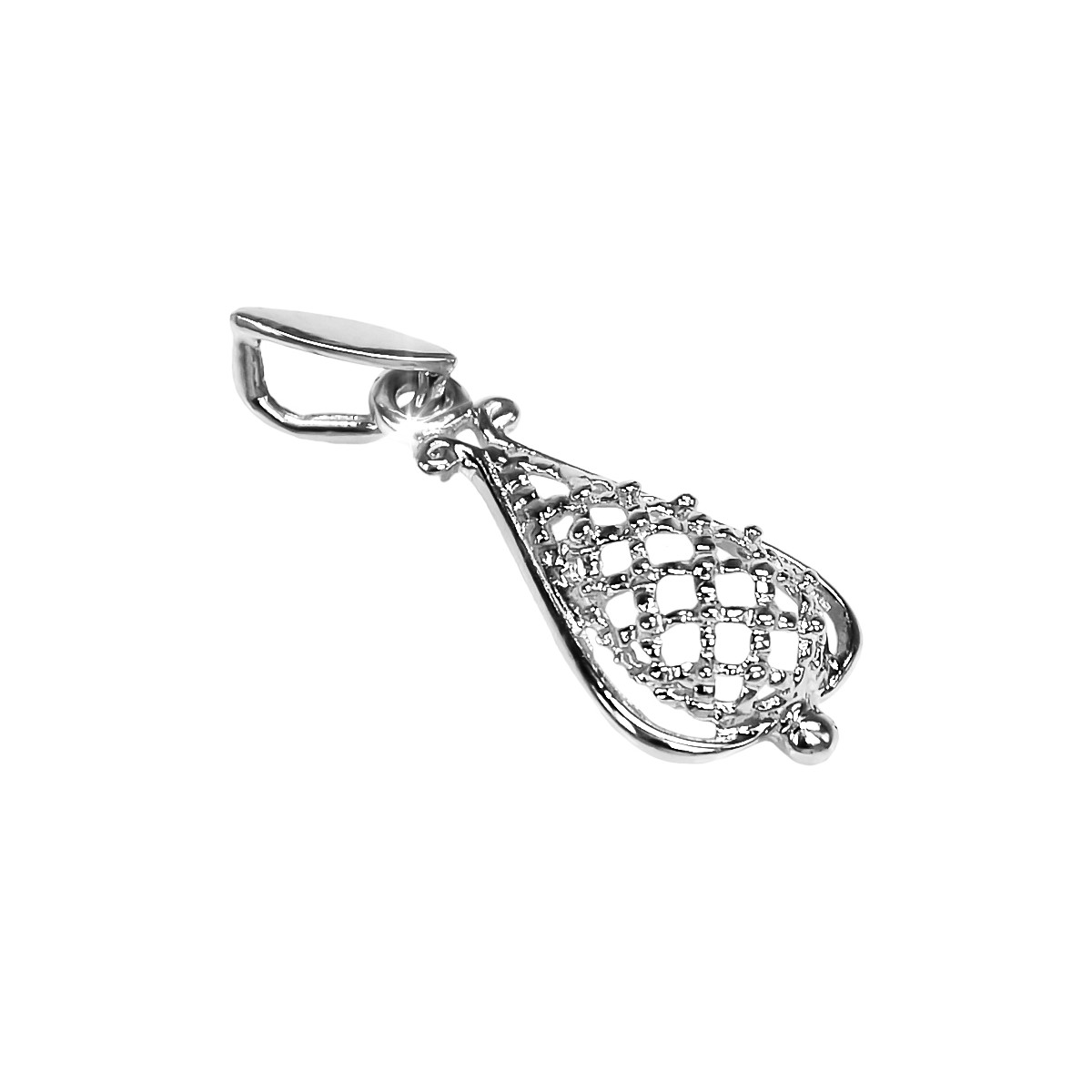 Pendentif Vintage en Argent Sterling 925, Pas de Pierre vpn082s