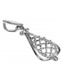 Pendentif Vintage en Argent Sterling 925, Pas de Pierre vpn082s