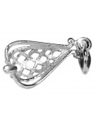 Sterling Silver 925 Vintage Pendant, No Stone Jewelry Piece vpn082s