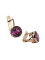 "Edle Amethyst Ohrringe in Original Vintage-Roségold 14 Karat" vec107 vec107