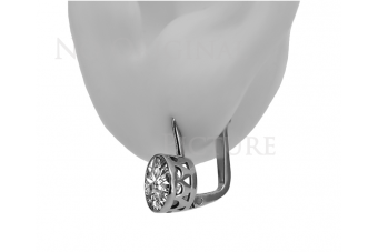 "Pendientes clásicos de oro rosa antiguo 14k 585" vec107 vec107