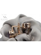 "Alexandrite Embellished Vintage 14K Rose Gold Earrings" vec107 vec107