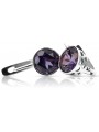 Boucles d'oreilles en argent sterling 925, Alexandrite vec107s