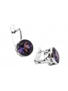 Boucles d'oreilles en argent sterling 925, Alexandrite vec107s