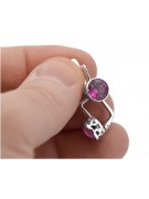 925 Sterling Silber, Amethyst Ohrringe vec107s