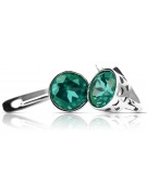 Sterling Silver 925 Emerald Drop Earrings vec107s