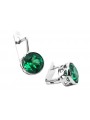 Sterling Silver 925 Emerald Drop Earrings vec107s