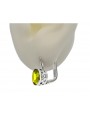 Aretes Vintage Plata de ley 925, Peridoto amarillo vec107s