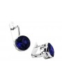 Sterling Silver 925, Sapphire Drop Earrings vec107s