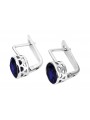 Boucles d'oreilles en argent sterling 925, Saphi vintage vec107s