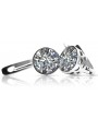 Boucles d'oreilles en argent sterling 925, Zircone vec107s