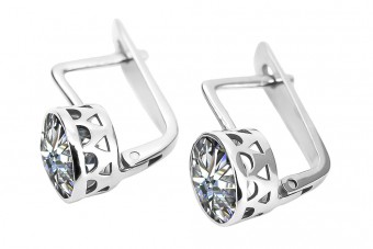 Sterling Silver 925, Zirco Earrings vec107s