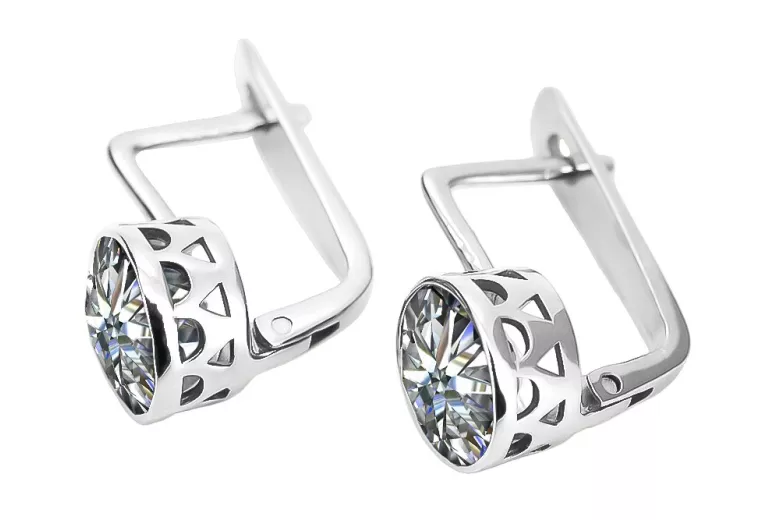 Boucles d'oreilles en argent sterling 925, Zircone vec107s