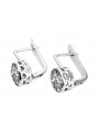 Boucles d'oreilles en argent sterling 925, Zircone vec107s