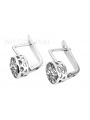 Pendientes Vintage Plata de Ley 925, Ajust. Turquesa y Amatista vec107s