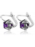 Boucles d'oreilles en argent sterling 925, Alexandrite vintage vec018s