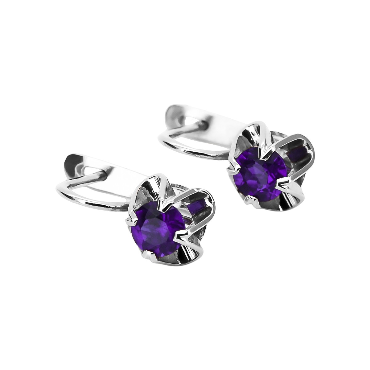 Boucles d'oreilles en argent sterling 925, Alexandrite vintage vec018s