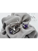 Boucles d'oreilles en argent sterling 925, Alexandrite vintage vec018s