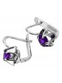 Boucles d'oreilles en argent sterling 925, Alexandrite vintage vec018s