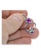 Vintage 925 Sterling Silber Amethyst Ohrringe. vec018s