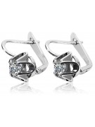 Boucles d'oreilles en argent sterling 925, Zircone Vintage. vec018s