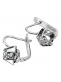 Boucles d'oreilles en argent sterling 925, Zircone Vintage. vec018s